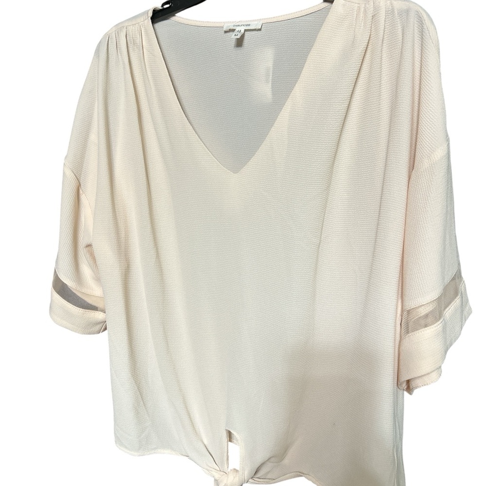 Maurice’s soft pink V-Neck Blouse